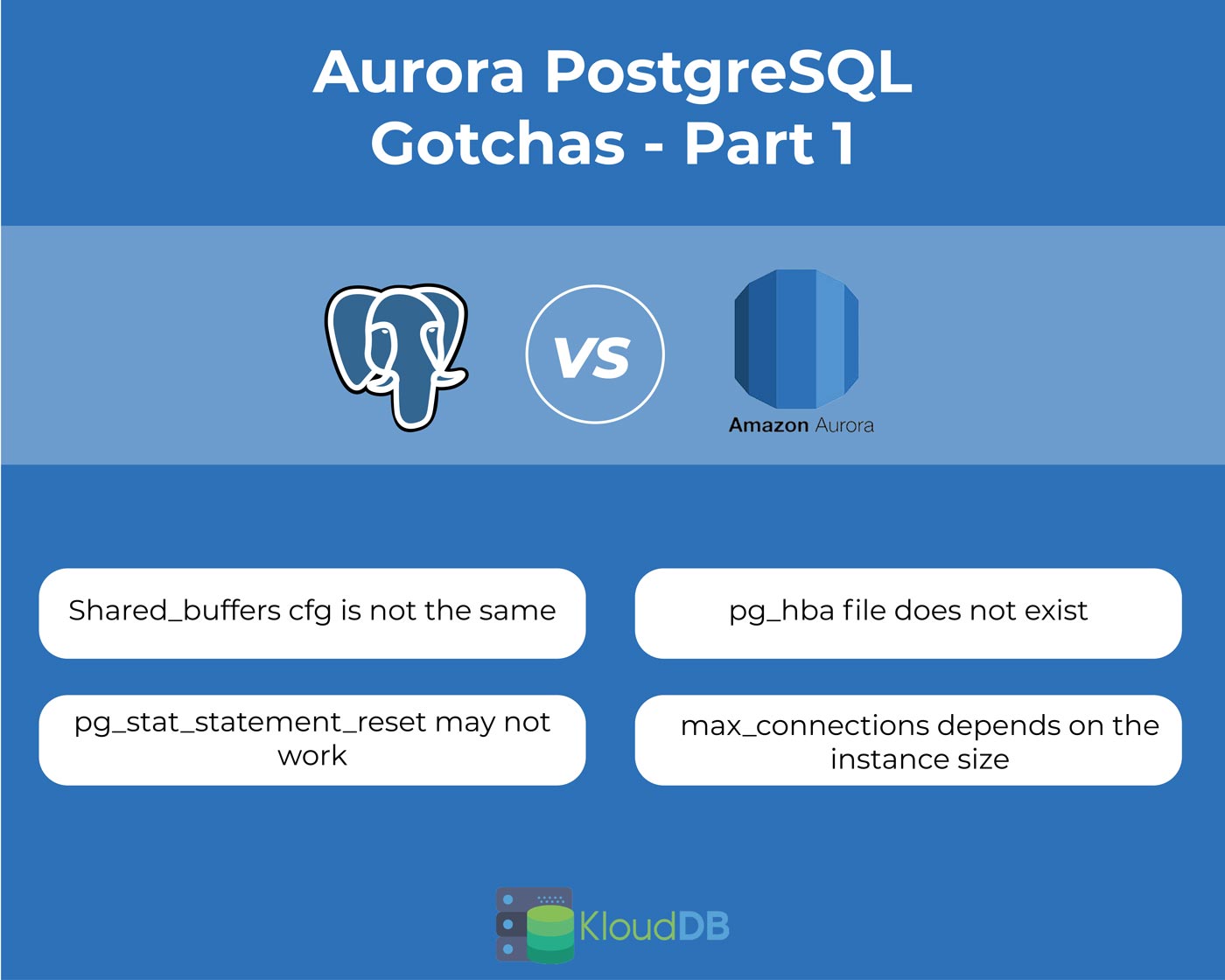 Aurora PostgreSQL Gotchas - Part 1