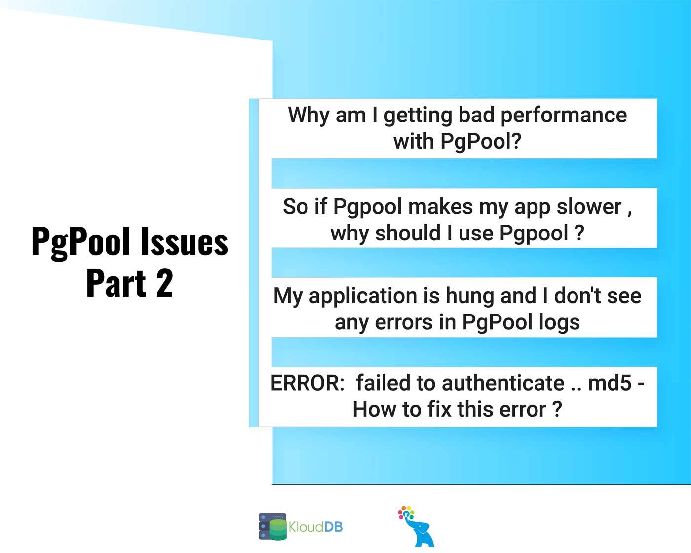 Pgpool Issues - Part 2