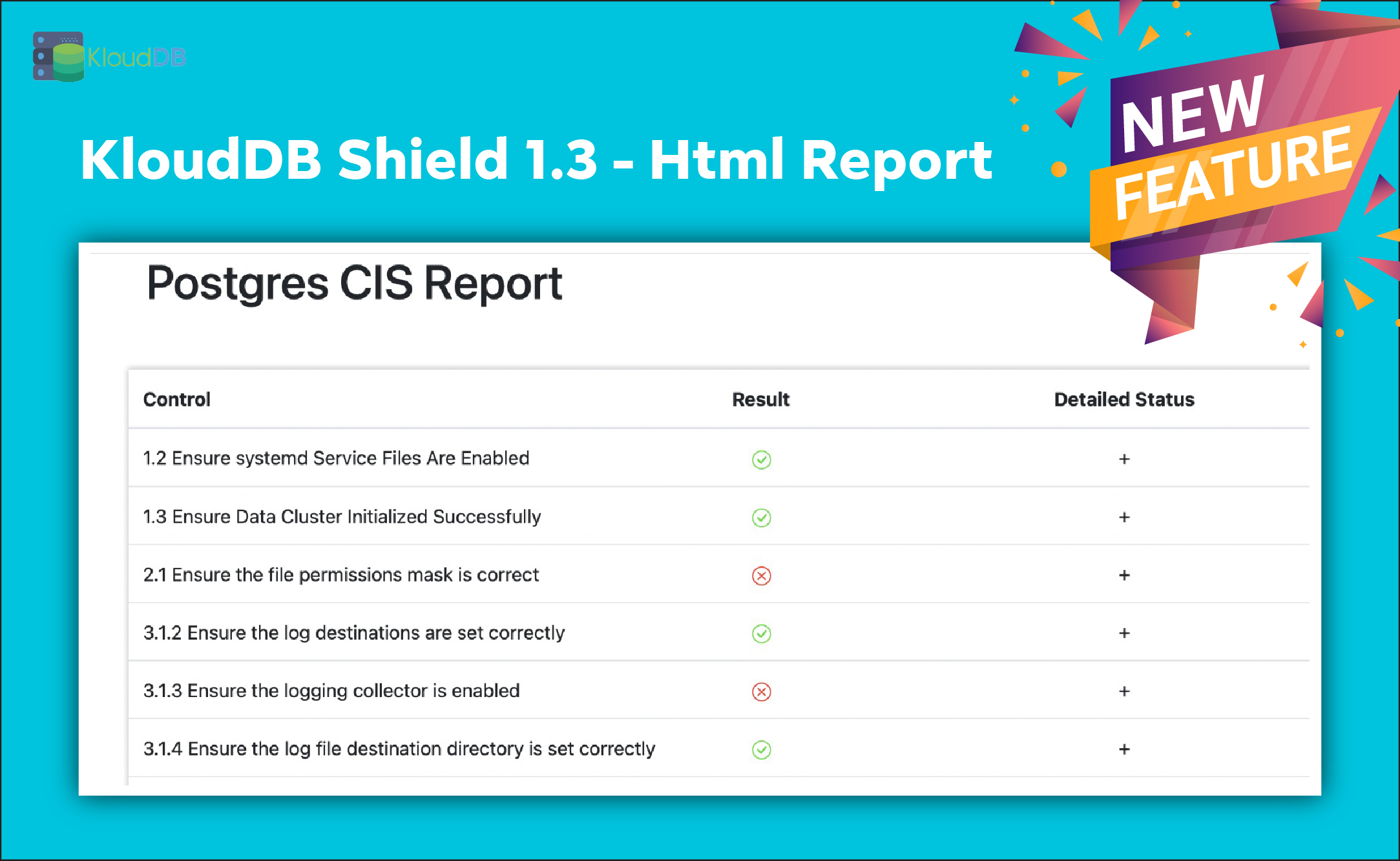 KloudDB Shield 1.3 - HTML Feature